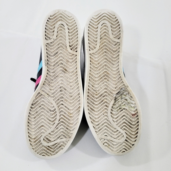 ADIDAS Superstar J Shelltops Colorful Stripes Shoes - Youth Size 4 - FW5235 - Picture 8 of 9